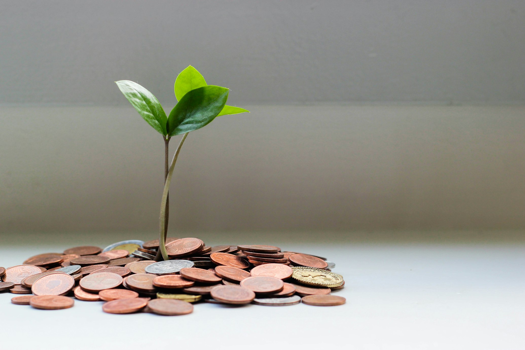 Stack of coins for proof of funds